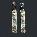 Artisan Crafted Blue Stone Earrings