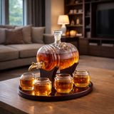Whisky Bottle - Special Edition with Barrel and Glasses