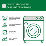 Forest Path Black Bear 3-Piece Quilted Bedding Set NCU0DV8018
