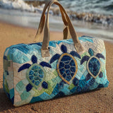 Blue Journey Quilted Duffle Bag NCU0NT10015