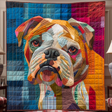 Bold Bulldog Beauty Quilted Blanket NCU0DV1449