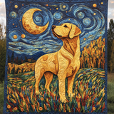 Celestial Labrador Quilted Blanket NCU0PT692