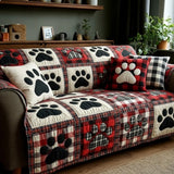 Pet Paw Quilted Sofa Cover NCU0VT358