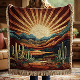 Cozy Cactus Woven Sofa Blanket NCU0VH3425