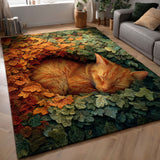 Cozy Sleeping Cat Area Rug NCU0TD2366