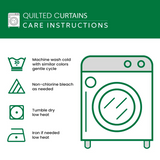 Rustic Peak Quilted Curtains NCU0NT11279