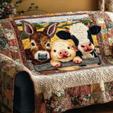 Farm Companions Quilted Sofa Cover NCU0NT11897