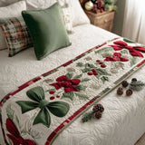 Christmas Quilted Bed Runner NCU0VT258