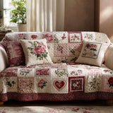 Heart Quilted Sofa Cover NCU0VT371