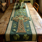 Heritage Celtic Cross Quilted Table Runner NCU0TV1503