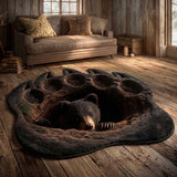 Hidden Bear Custom Shape Area Rug NCU0HH1968
