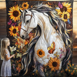 Horse Whispers Art Quilt Hanging NCU0DV844