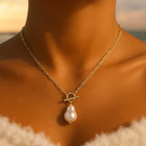 Artemia Necklace Featuring a Natural Pearl