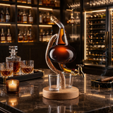 Whisky Bottle - Fixed Edition with Wooden Base