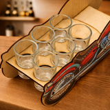 Whisky Bottle - Special Edition for Motorcyclists with Glasses