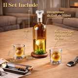 Whisky Bottle - Golf Set Edition with Glasses
