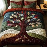 Tree Of Life 3-Piece Quilted Bedding Set NCU0VT70