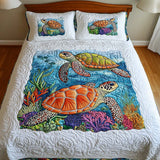 Turtle 3-Piece Quilted Bedding Set NCU0VT68