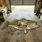 Outdoor Bass Custom Shape Area Rug NCU0TV1870