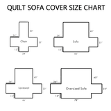 Rustic Sunflowers Quilted Sofa Cover NCU0TV544