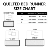 Elegant Pages Quilted Bed Runner NCU0PT8043