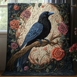 Raven Night Quilted Blanket NCU0DV566