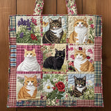 Sunflower Cat WN0611101CL Quilted Tote Bag